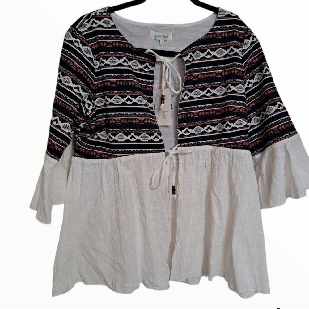 GRACE & lace Boho Tie Top
